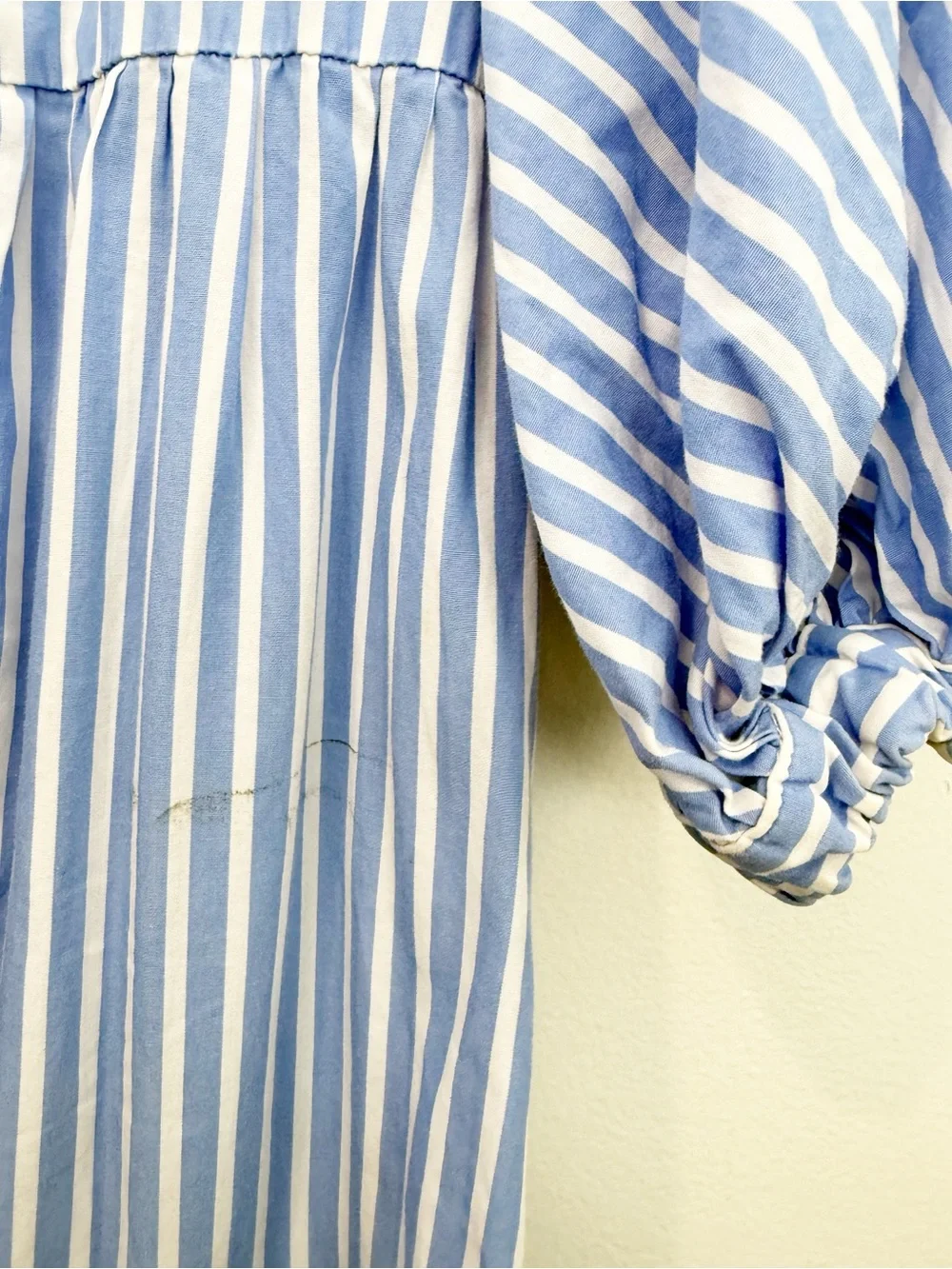 Stella Jean Parrot Sleeve Dress Blue Stripe Size 38 US 2 - Picture 7 of 7